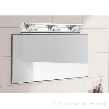 Modern Surface 6W LED Mirror Light Crystal in Bathroom 3-li